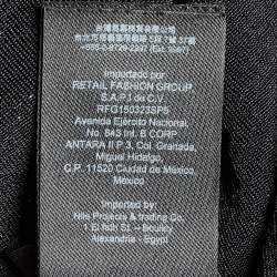 Pre Owned Maje Silver/Black Sequin High Neck Midi Dress S