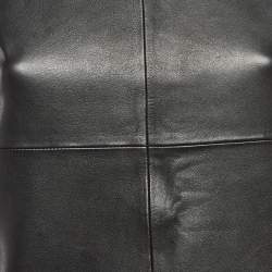 Maje Black Studded Leather and Jersey Sleeveless Top S