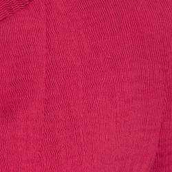 Maje Pink Crinkle Crepe Single Breasted Blazer M