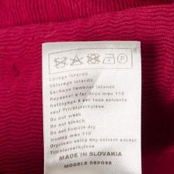 Maje Pink Crinkle Crepe Single Breasted Blazer M