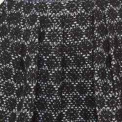 Pre Owned Maje Black Basket Mesh Jania Pouf Skirt S