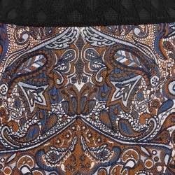 Pre Owned Maje Multicolor Imane Paisley Jacquard Skort M