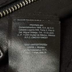 Pre Owned Maje Black Leather Belted Shorts L