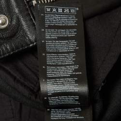 Pre Owned Maje Black Leather Belted Shorts L