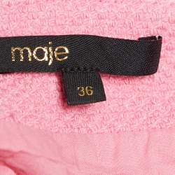 Maje Pink Tweed Shoulder Strap Jumpsuit S