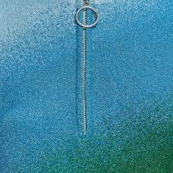 Pre Owned Maje Multicolor Lurex Knit Sleeveless Mini Dress M