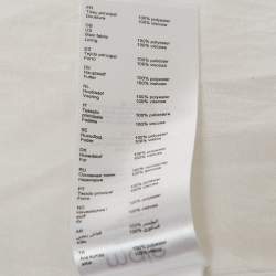 Pre Owned Maje White Swiss Dots Chiffon Tiered Rustivan Short Dress L