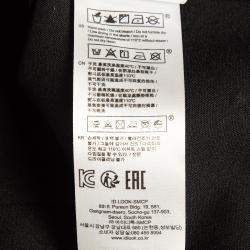 Pre Owned Maje Black Horseshoe Embroidered Crepe Trapeze Mini Skirt M