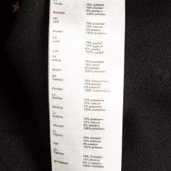 Pre Owned Maje Black Horseshoe Embroidered Crepe Trapeze Mini Skirt M