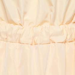 Pre Owned Maje Orange Crepe Tiered Mini Dress M