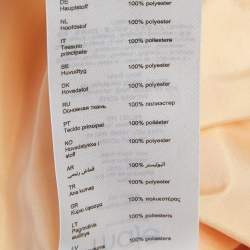 Pre Owned Maje Orange Crepe Tiered Mini Dress M