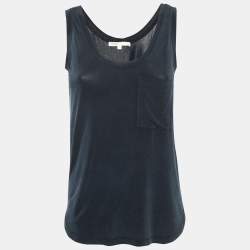 Maje Black Jersey Tableau Tank Top M