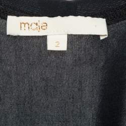 Maje Black Jersey Tableau Tank Top M
