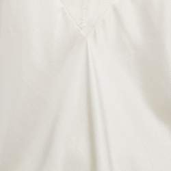 Maje Orange/White Crepe and Satin Lace Trim Camisole Top Set of 2 M/L