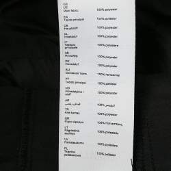 Pre Owned Maje Black Crepe Ruffled Mini Skirt L