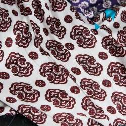 Maje Purple/Multicolor Printed Crepe Button Front Mini Dress M