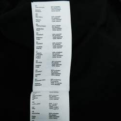 Pre Owned Maje Silver Sequin Crepe Ruched Full Sleeves Mini Dress XL