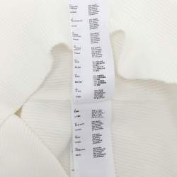 Maje White Rib Knit Top S