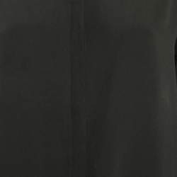 Maje Black Crepe Button Front Shirt M