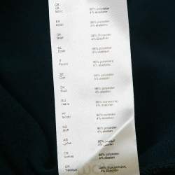 Pre Owned Maje Navy Blue Stretch Knit Shirring Waist Short Dress S