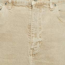 Maje Brown Denim Midi Skirt M