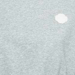 Maje Grey Cotton Knit Lace Trimmed Top and Shorts Set M