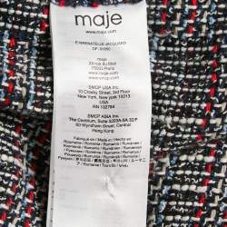 Maje Red/Blue Tweed  Renatelle Mini Dress L