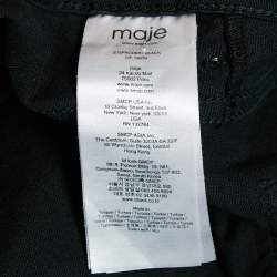 Maje Black Embroidered Denim Jeans L Waist 32"