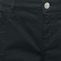 Maje Black Embroidered Denim Jeans L Waist 32"
