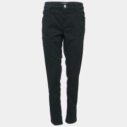 Maje Black Embroidered Denim Jeans L Waist 32"