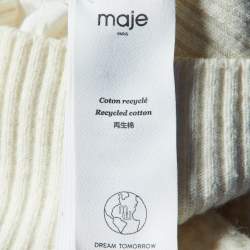 Maje Off White Tweed Contrasting Jacket S