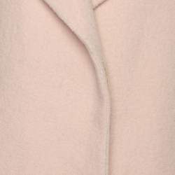 Maje Pink Wool Button Front Coat M