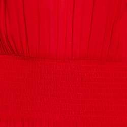 Maje Rouge Crepe & Lace Ritema Midi Dress M