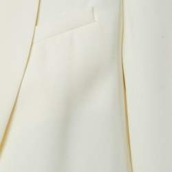 Maje Cream Crepe Lace Trimmed Blazer S
