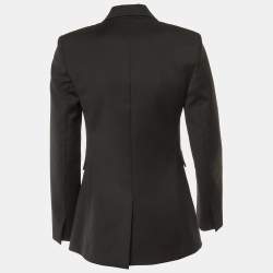 Maje Black Wool Double Breasted Blazer S
