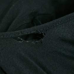 Pre Owned Maje Black Floral Lace Sleeveless Flared Short Dress S