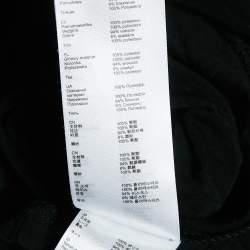 Pre Owned Maje Black Floral Lace Sleeveless Flared Short Dress S