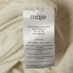 Pre Owned Maje Pink Mesh Flared Sleeveless Mini Dress S