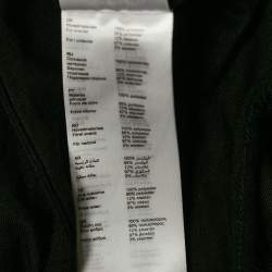 Pre Owned Maje Black Sequin Lace Round Neck Rapido Skater Dress S