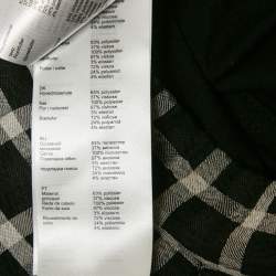 Pre Owned Maje Black Carreaux Synthetic Pleated Jungle Skirt S