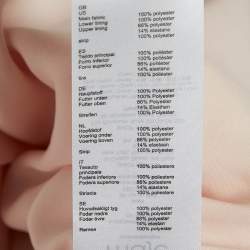 Pre Owned Maje Pink Lace Short Sleeve Midi Dress S