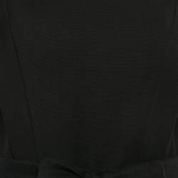 Maje Black Cotton Blend V-Neck Sleeveless Plana Jumpsuit L