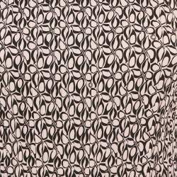 Maje Pink/Black Printed Crepe Pleated Mini Dress S