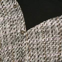 Pre Owned Maje Multicolor Tweed One-Shoulder Belted Mini Dress S