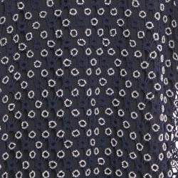 Pre Owned Maje Blue Beaded Crochet Maxi Dress S