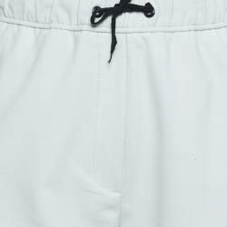 Maje Blue Striped Wool Blend Trousers S