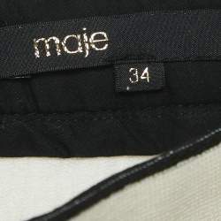Maje White Tweed Mini Skirt XS