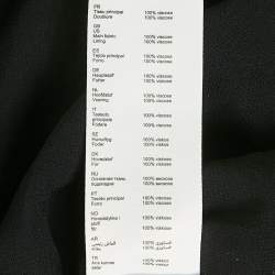 Pre Owned Maje Black Floral Print Crepe Smocking Detail Mini Dress M