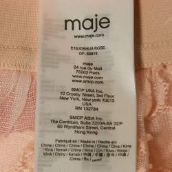 Maje Light Orange/Peach Fil Coupe Joshua Rose Short Skirt L