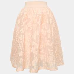 Maje Light Orange/Peach Fil Coupe Joshua Rose Short Skirt L